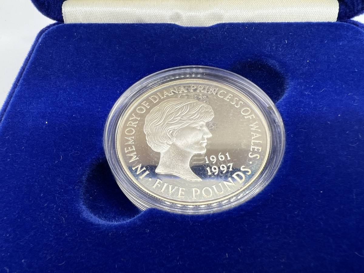 1999年 英国 イギリス ダイアナ妃追悼 5ポンド プルーフ 銀貨 NGC PF68