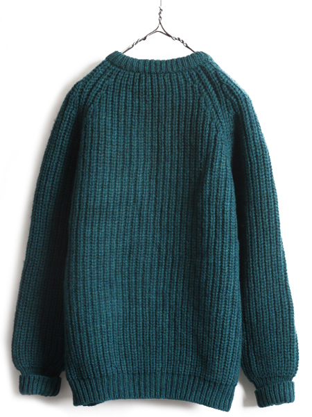 激安な メンズ セーター ハンドニット ウール イギリス製 80s 手編み