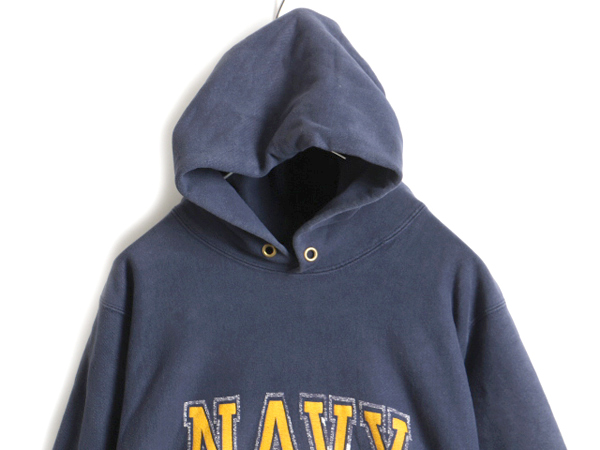 80s 中期 USA製 ☆ チャンピオン リバースウィーブ US NAVY プリント
