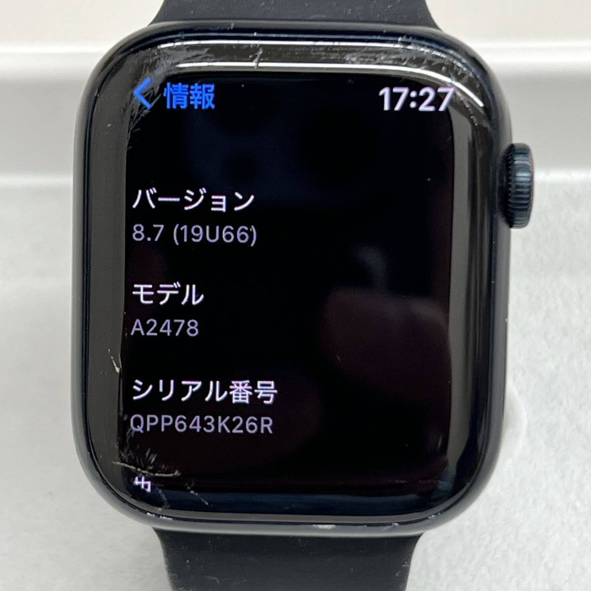 YW32 Apple Watch7 45mm アルミニウム ミッドナイト GPS+セルラー