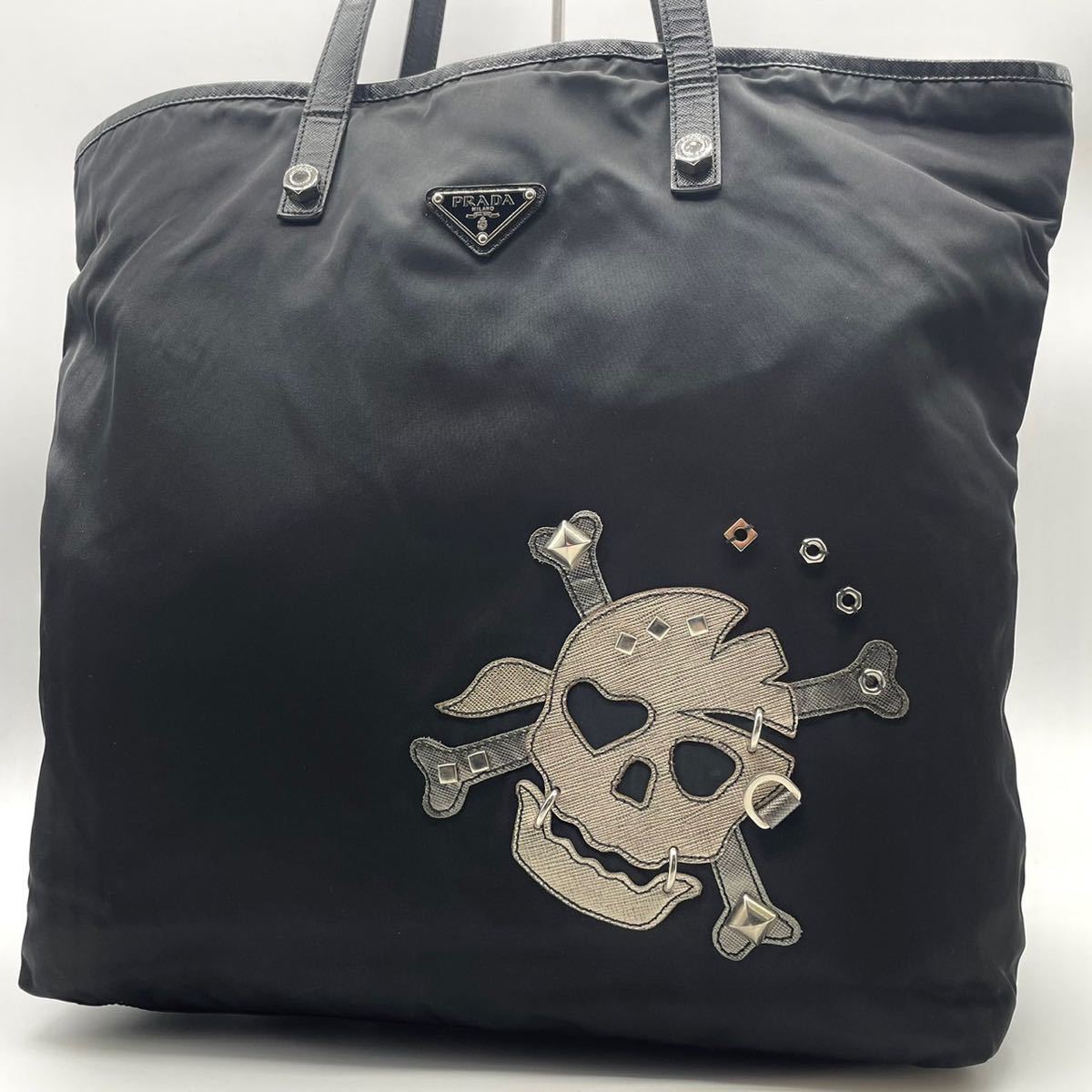 1円《美品・激レア》PRADA プラダ スカル トートバッグ ビジネスバッグ