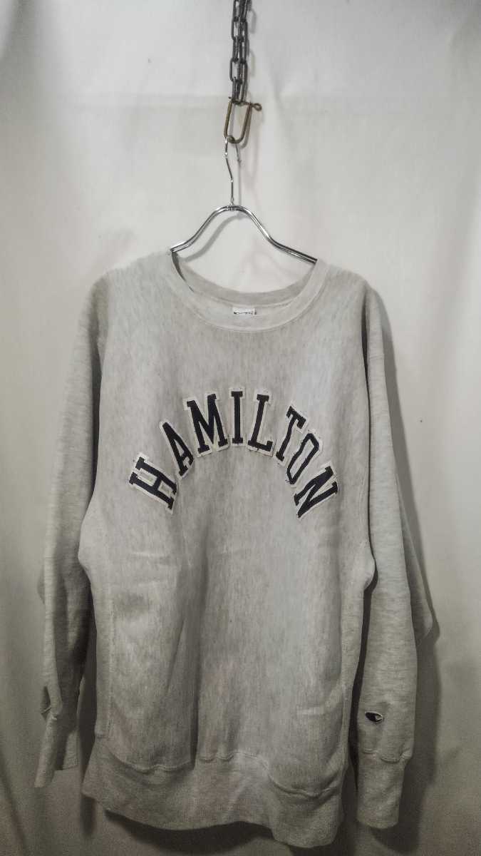Vintage champion reverse weave HAMILTON sweatshirt 90s チャンピオン リバースウィーブ USA製 スウェット ハミルトン大学 ビンテージの画像5