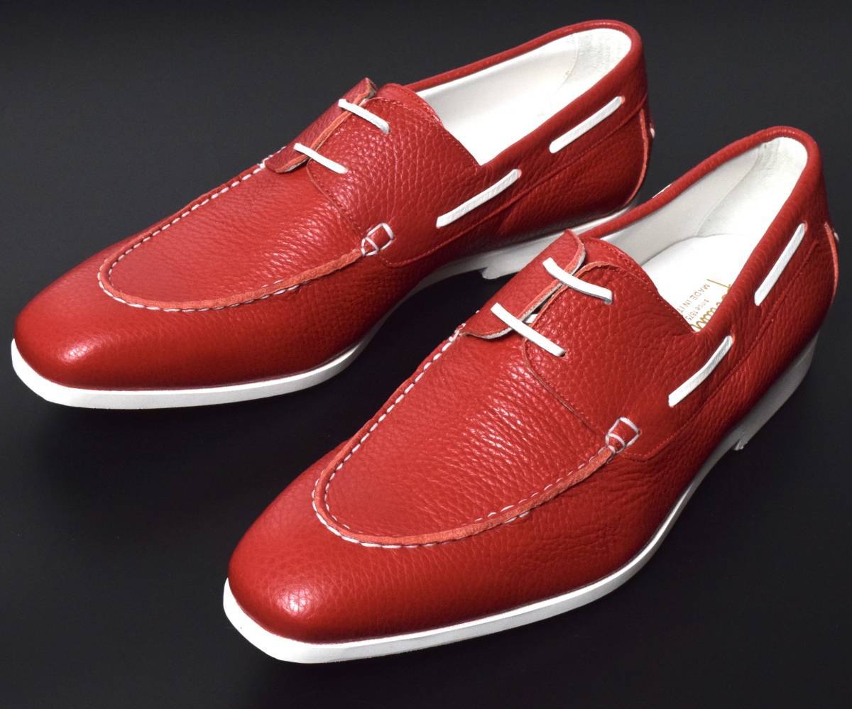  неиспользуемый  ferrante ...  кожа   дека  обувь   7  красный   красный   Италия  пр-во  
