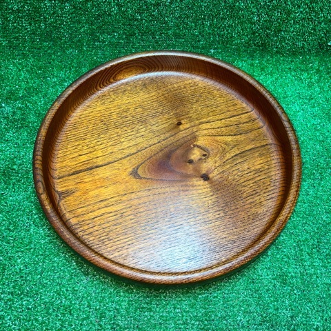  O-Bon circle tray .... tray . tea utensils tea ceremony wooden wood grain diameter 29.5. used long-term keeping goods 