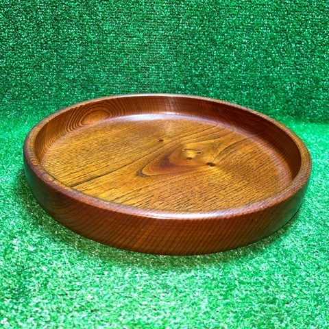  O-Bon circle tray .... tray . tea utensils tea ceremony wooden wood grain diameter 29.5. used long-term keeping goods 