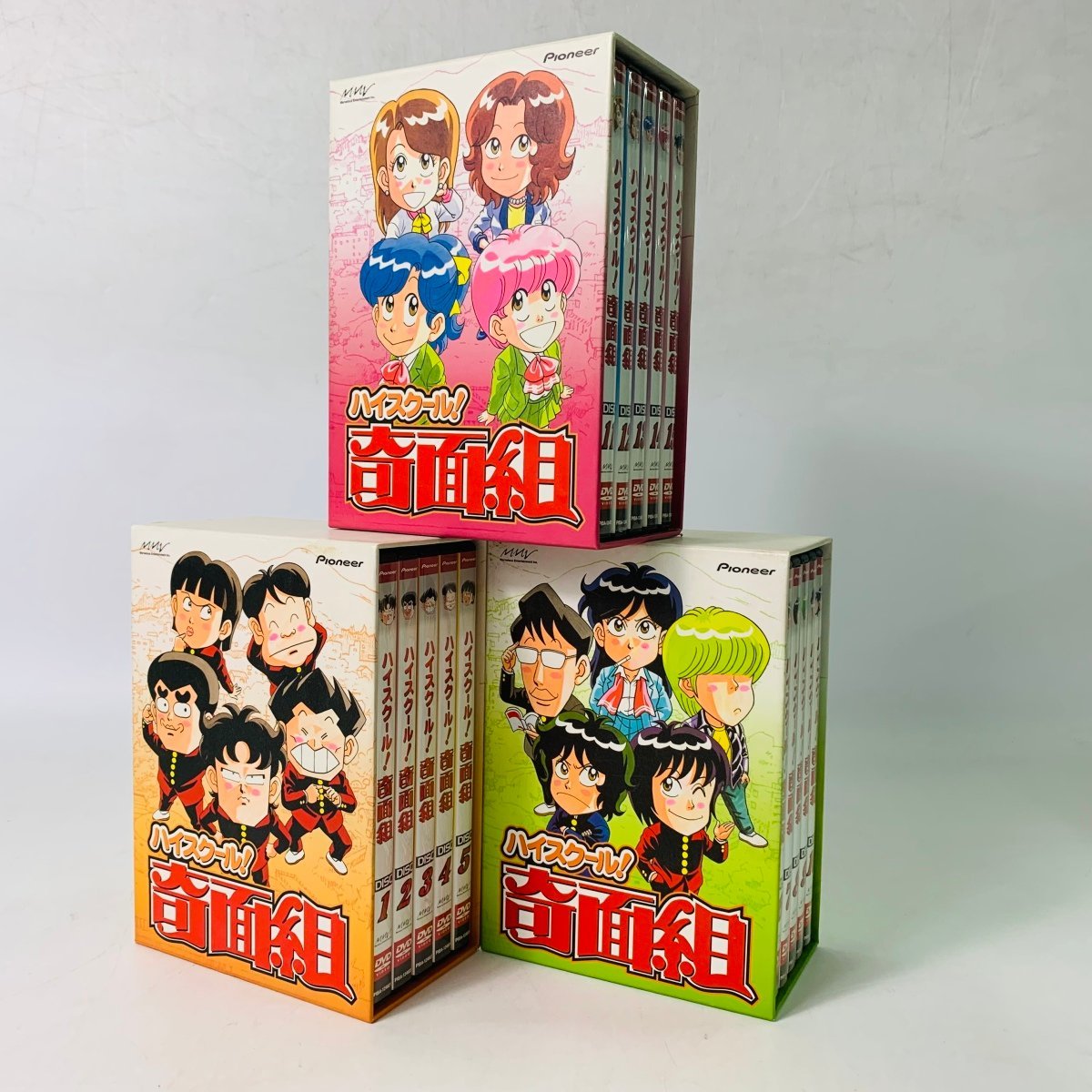 DVD ハイスクール 奇面組 1~15巻 全巻収納BOX付き セット(は行)|売買