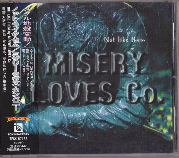 【国内盤】Misery Loves Co Not Like Them TFCK-87136 帯付き_画像1