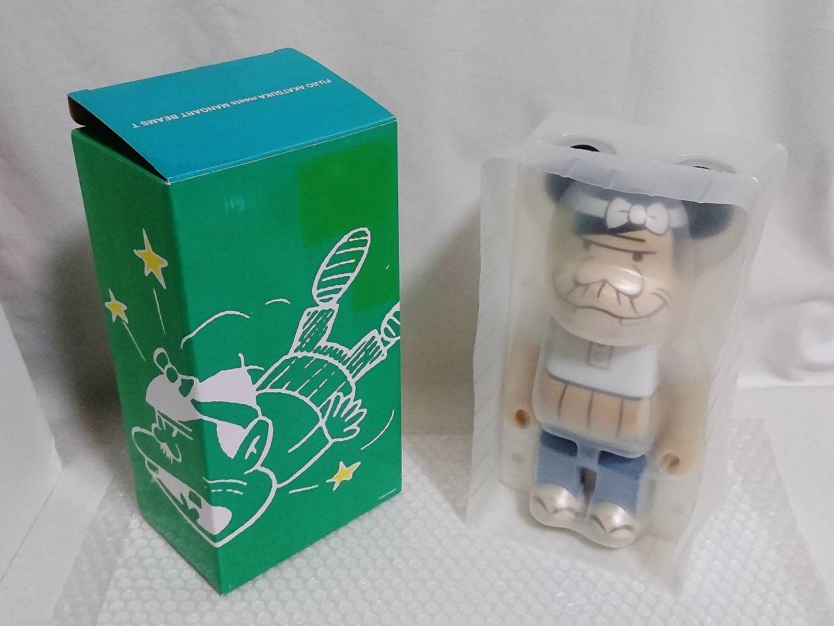 展示品+廃盤品　MEDICOM TOY　BE＠RBRICK　天才バカボン　バカボンのパパ　MANGART BEAMS T　400%　メディコムトイ　ベアブリック