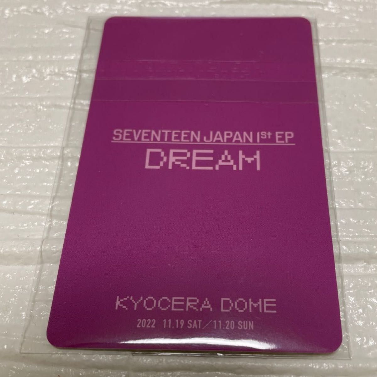 SEVENTEEN ジョンハン トレカ DREAM 京セラドーム 大阪 来場者限定トレカ