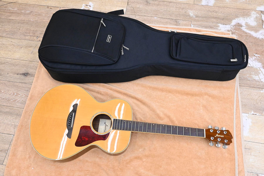james je40wb エレアコ アコースティックギター アコギ 極美品 ジェームズ JAMES JE40WB ギター エレアコ ケース付き