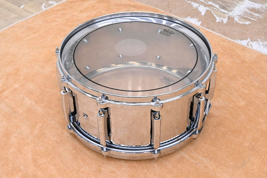 大人気商品 ☆特価品☆パール スネアドラム HAMMERED STEEL SHELL