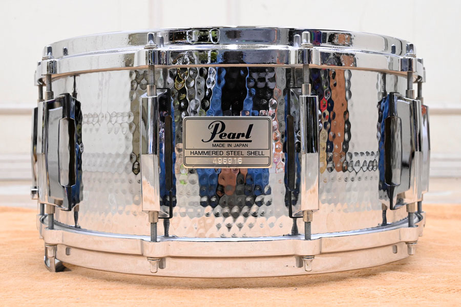 大人気商品 ☆特価品☆パール スネアドラム HAMMERED STEEL SHELL