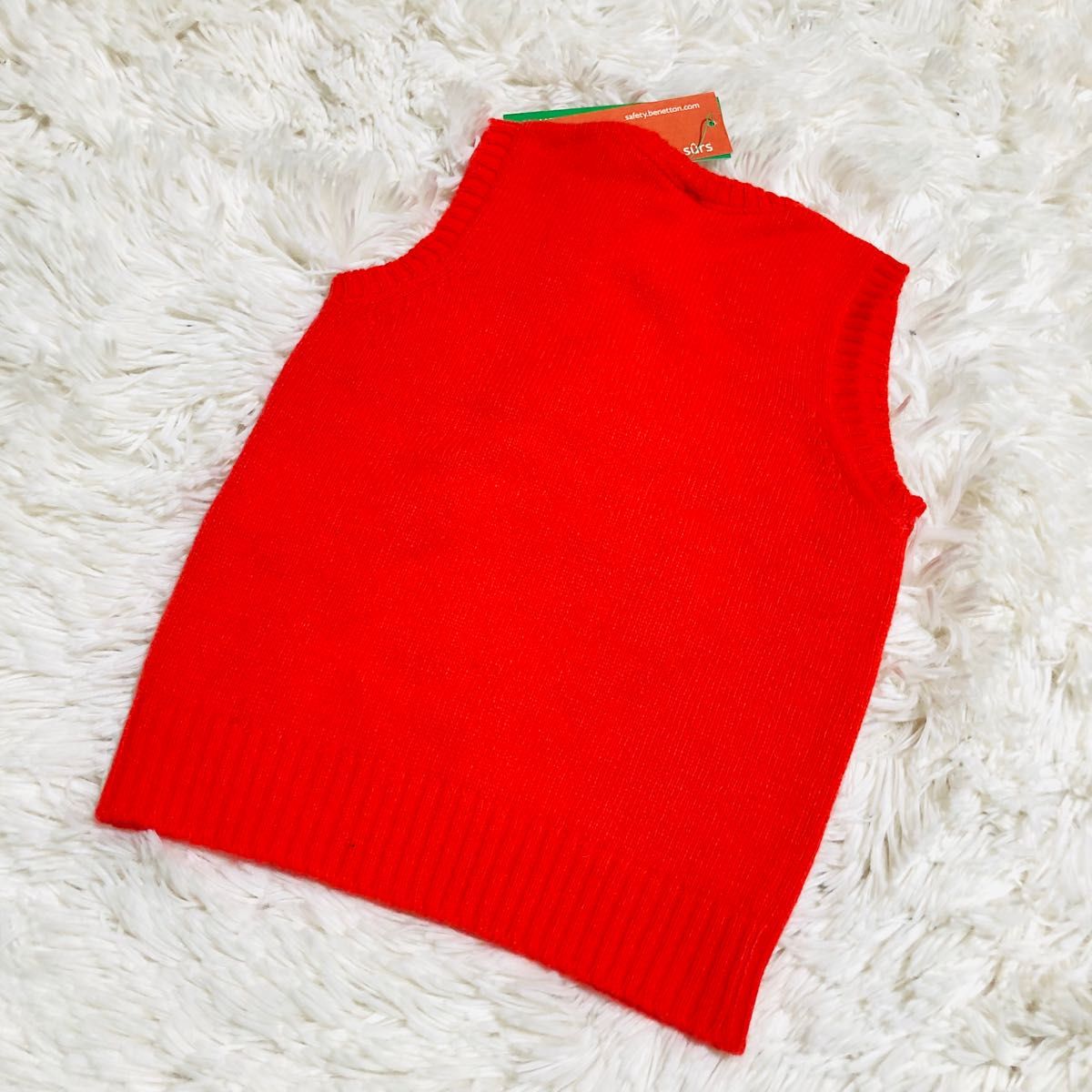 【新品未使用タグ付き】United colors of benetton ベネトン子供服 80cm ニットベスト