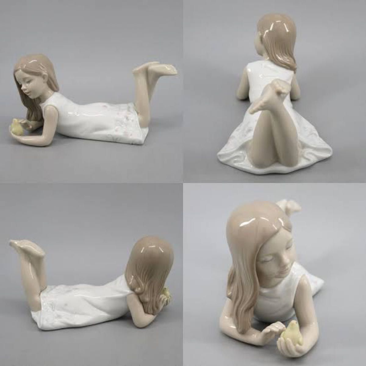 本日限り【廃盤】リヤドロ(Lladro リアドロ置物) 少女 私のヒヨコちゃん-