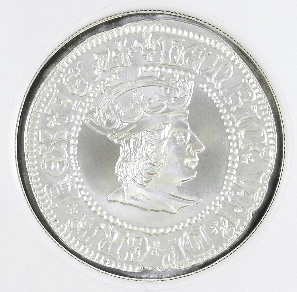 2022年 イギリス 英国君主 ヘンリー7世 5ポンド 2オンス プルーフ 銀貨