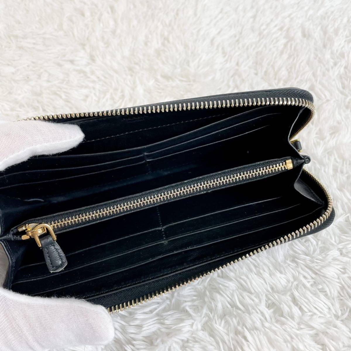 ≪超目玉☆12月≫ PRADA プラダ 長財布 キルティング ナイロン レザー