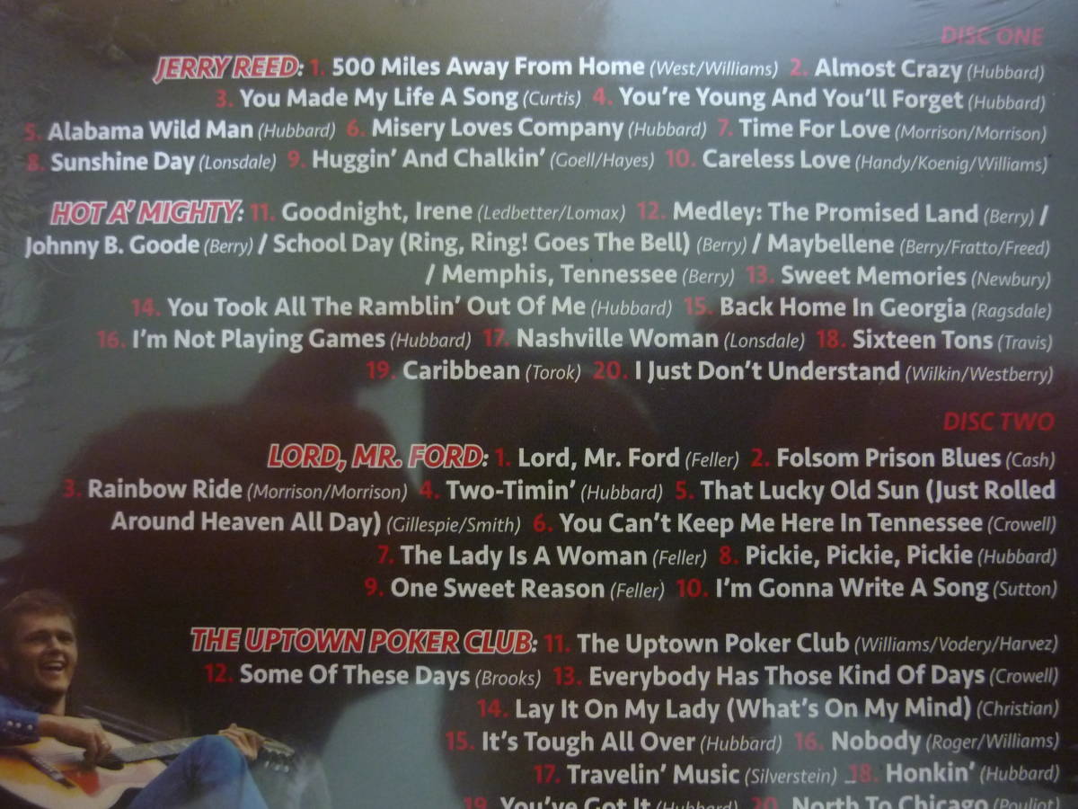 JERRY REED/SAME/HOT A MIGHTY/LORD,MR.FORD/THE UPTOWN POKER CLUB★ジェリー・リード★輸入盤2CD/4ALBUM IN2DISC/スリップケース付未開封_画像6