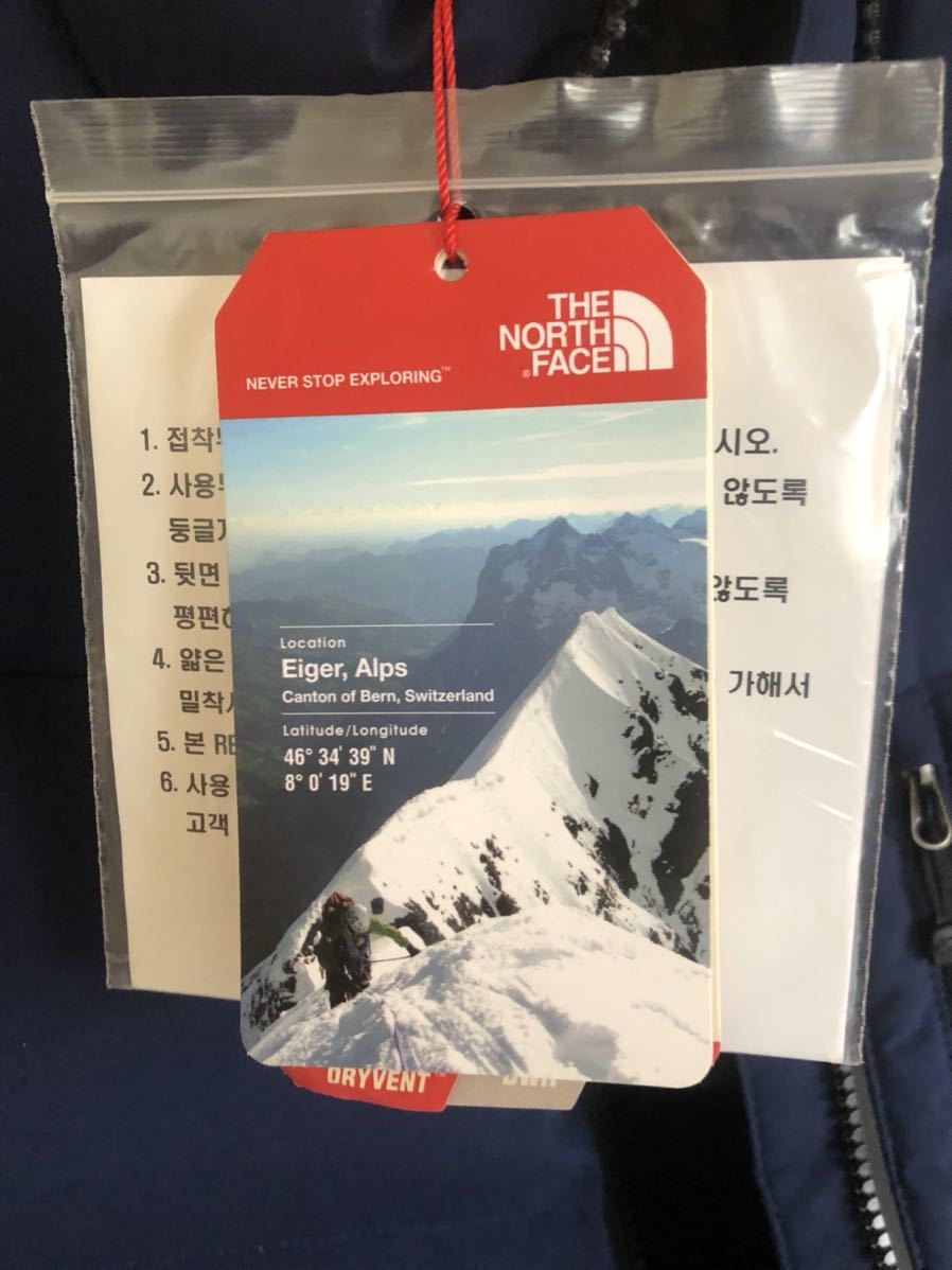 新品未使用　THE NORTH FACE ノースフェイス ダウンベスト 青 XL _画像7