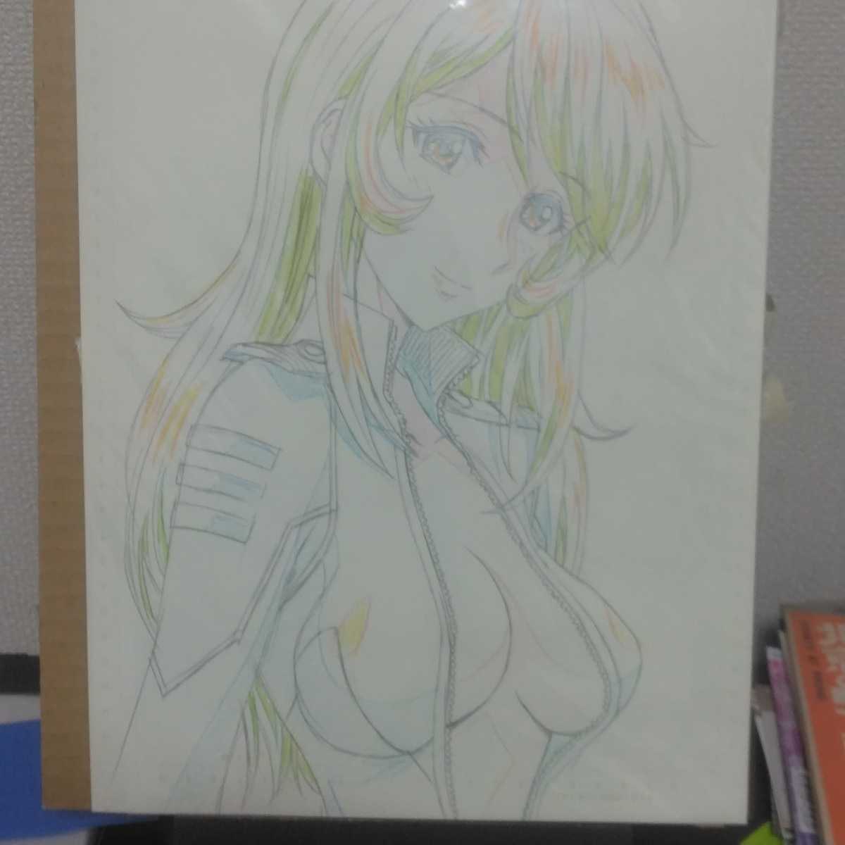 かわらじま晃 直筆イラスト 森雪 サイン 色紙 かわらじま晃 直筆イラスト 森雪 サイン 色紙 かわらじま晃