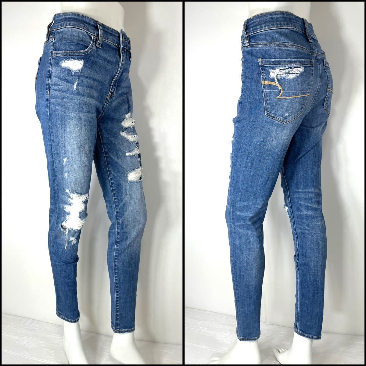 アメリカンイーグル AEO ハイライズジェギング US8 Lサイズ 76cm アメリカンイーグル AEO ハイライズジェギング US8 Lサイズ 76cm