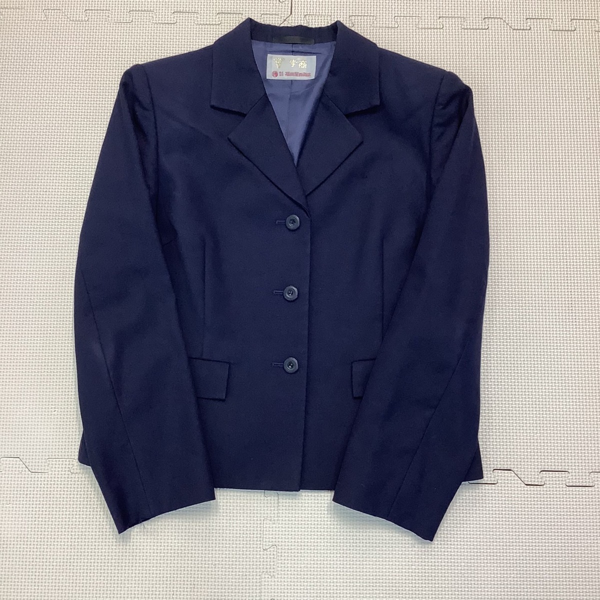 OT382-1 (中古) 栃木県 宇都宮商業高校 6点セット /旧制服/M/L/ブレザー/カーディガン/ブラウス/ジャンパースカート/制服/学生服/女子学生_画像3