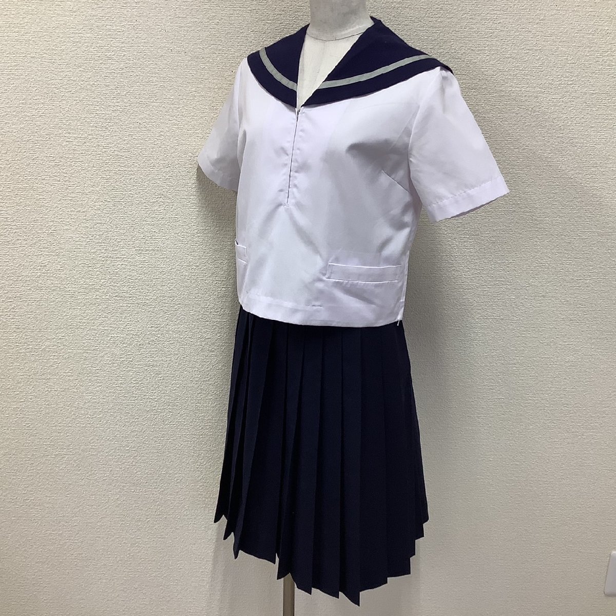 I1117/Y(中古)山形県 陵西中学校 女子制服3点 /合服セーラー I1117/Y(中古)山形県 陵西中学校 女子制服3点 /合服セーラー