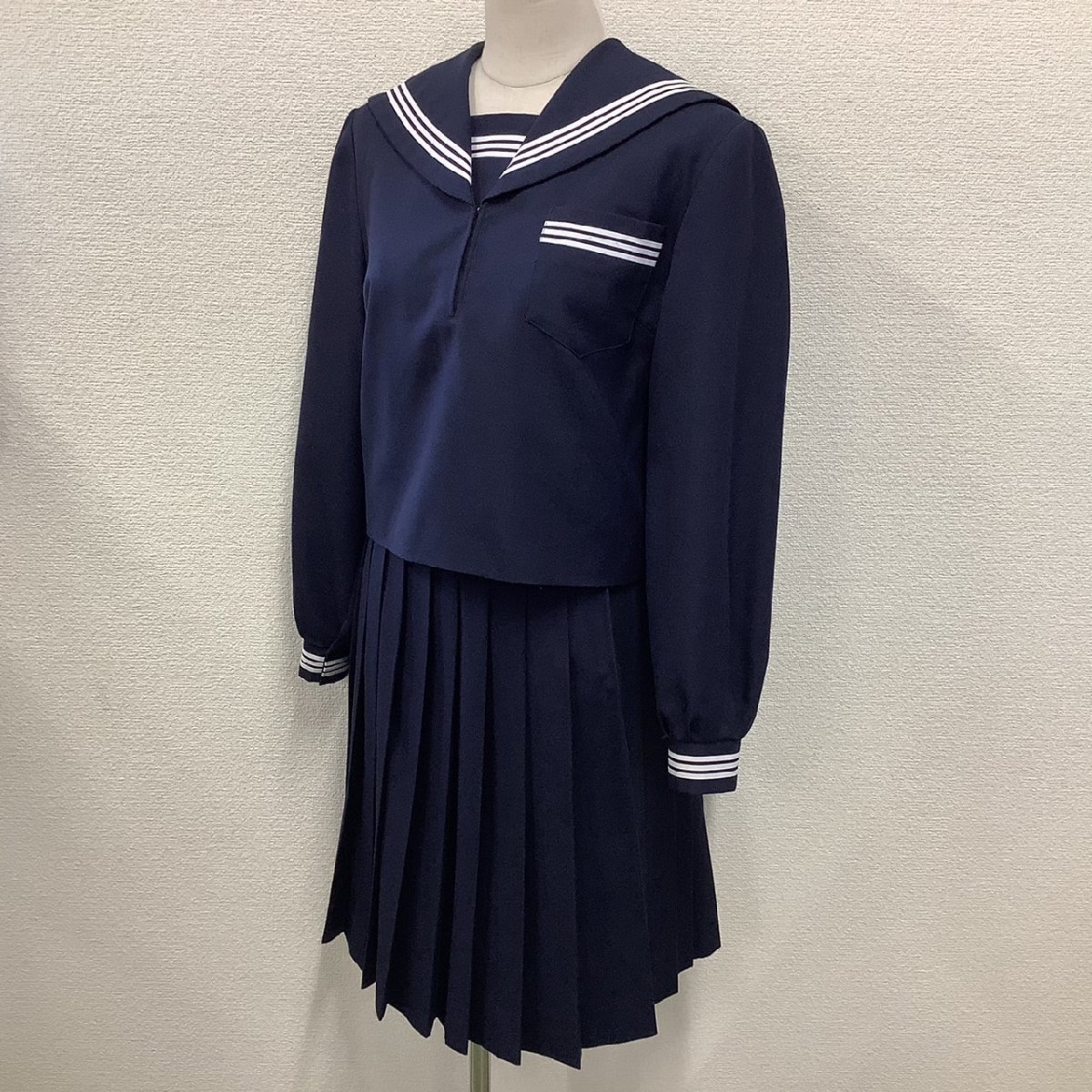 Y)I956 (中古) 山形県 寒河江市立 陵南中学校 セーラー服 上下 Y)I956 (中古) 山形県 寒河江市立 陵南中学校 セーラー服 上下