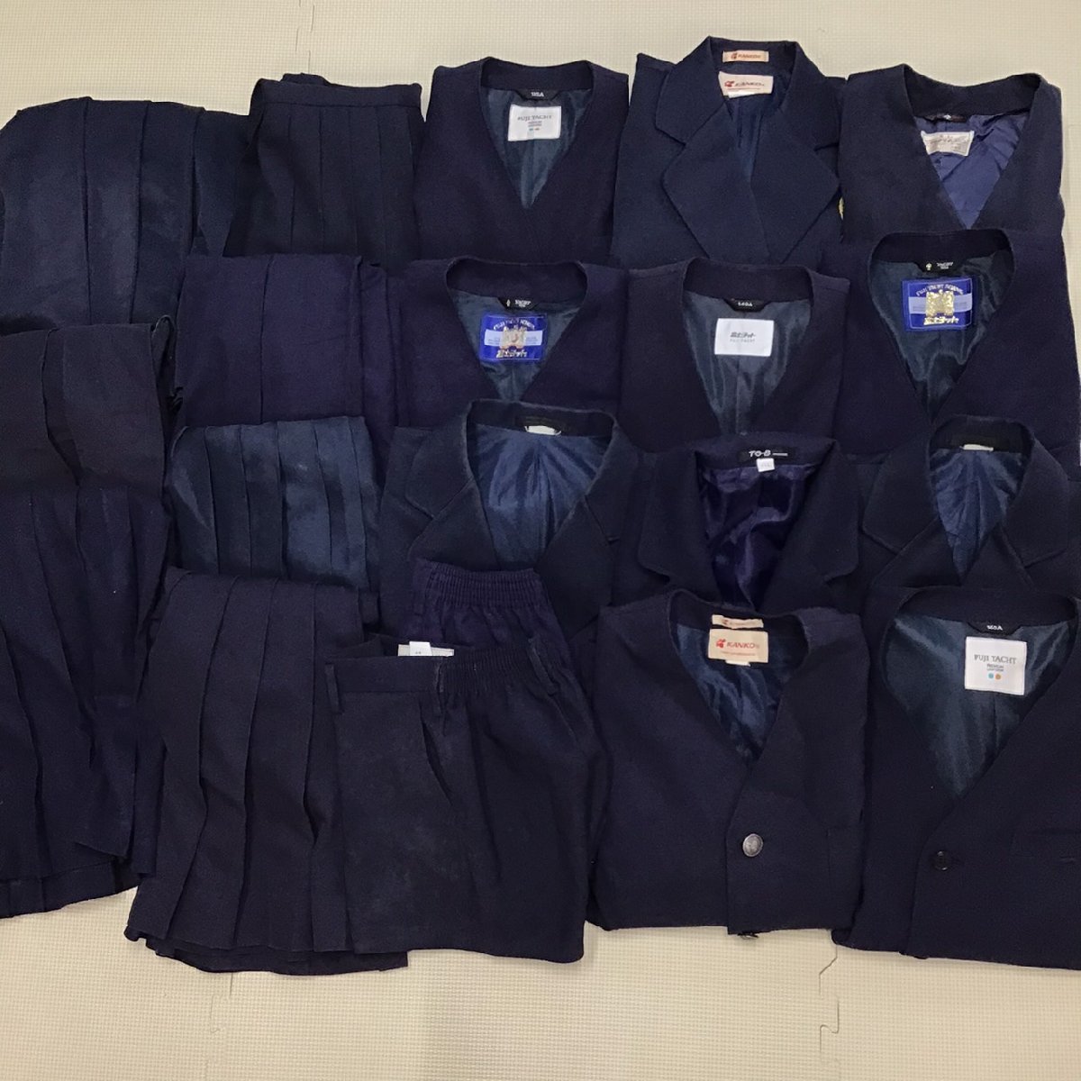 OK090 (中古)(箱) 山形・福島方面制服20点セット/120/130/ブレザー