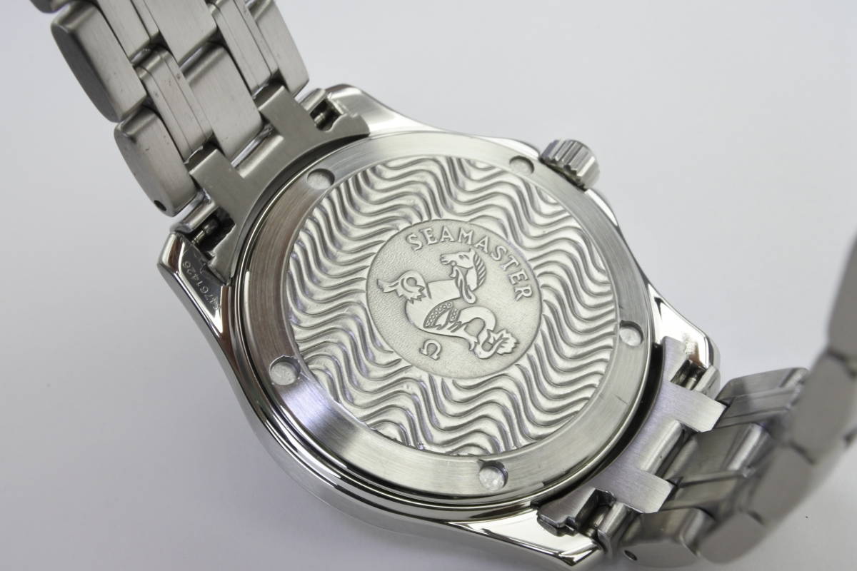 極美品 OMEGA オメガ シーマスター 120m クォーツ式 ブラックダイアル