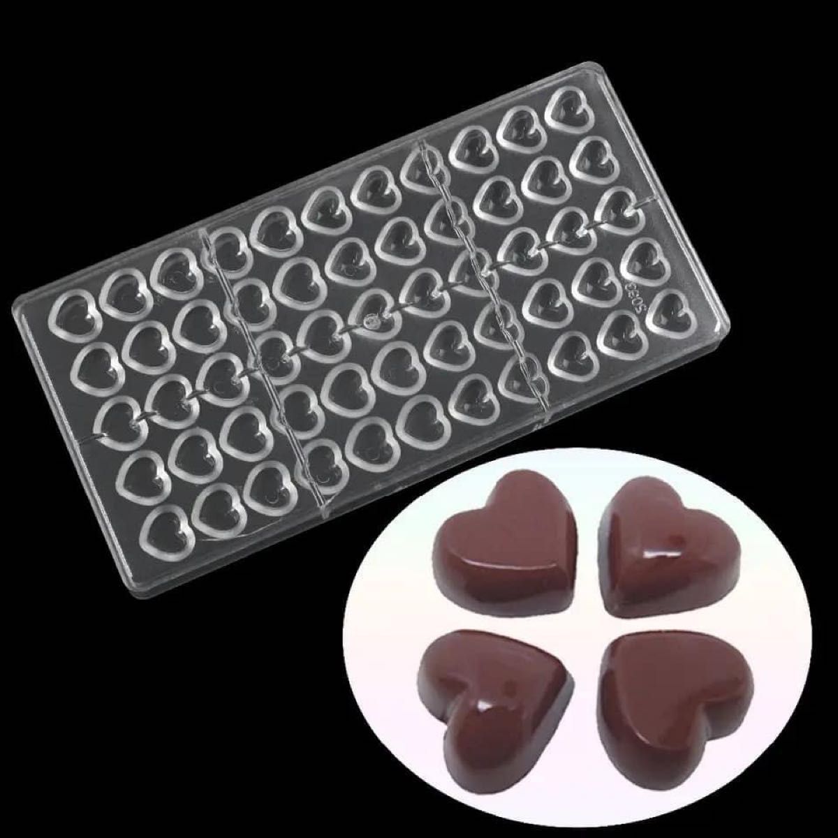 新品 チョコレート モールド 型 ハート 小 手作り チョコ バレンタイン ホワイトデー お菓子作り プラスチック