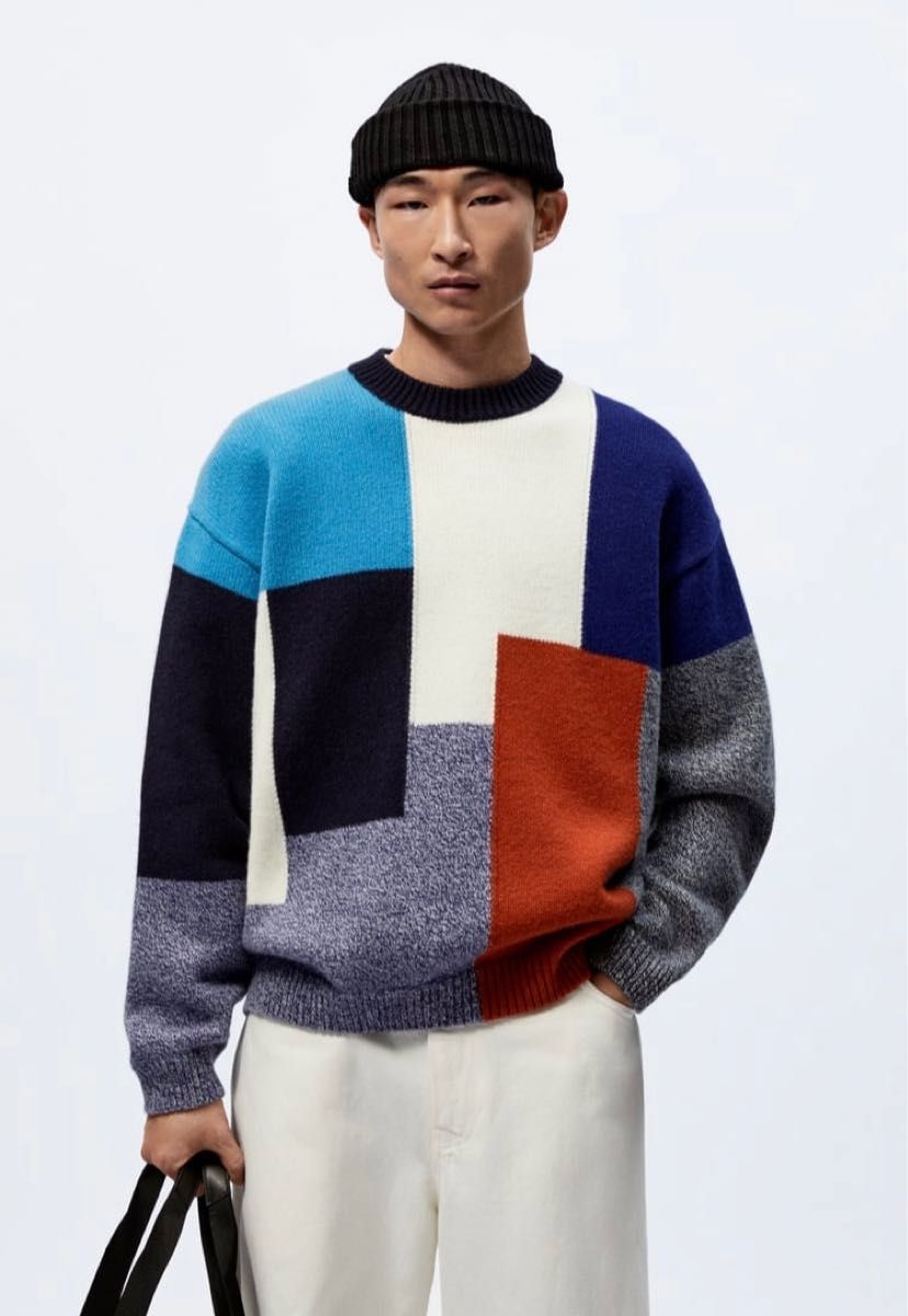 STUDIO NICHOLSON ZARA テクスチャー ストライプセーター | labiela.com