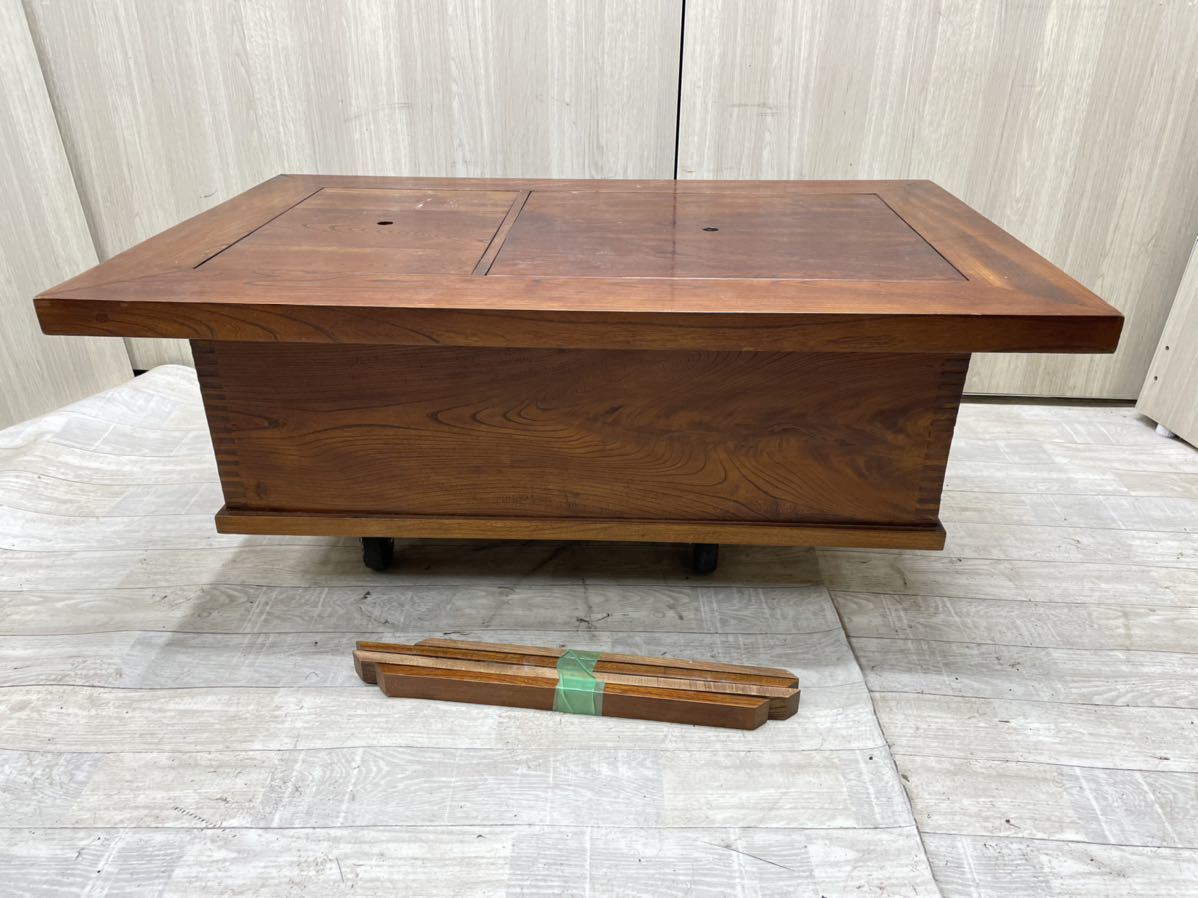 (FE02)昭和レトロ 囲炉裏付きテーブル 掘り炬燵風 中古 現状品
