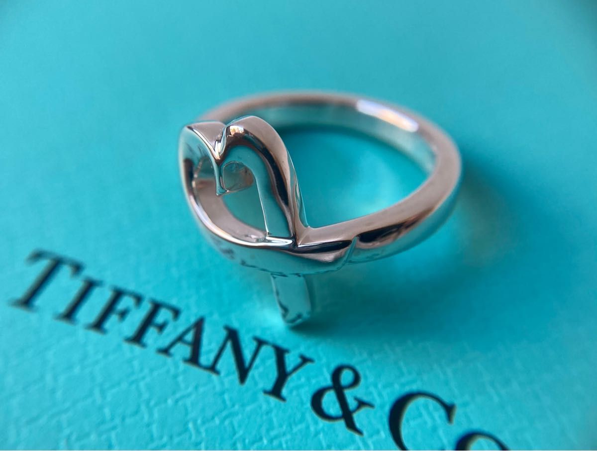 Tiffany＆co.  ティファニー　ラビングハート　約9号　シルバーリング　パロマ・ピカソ　Ag925