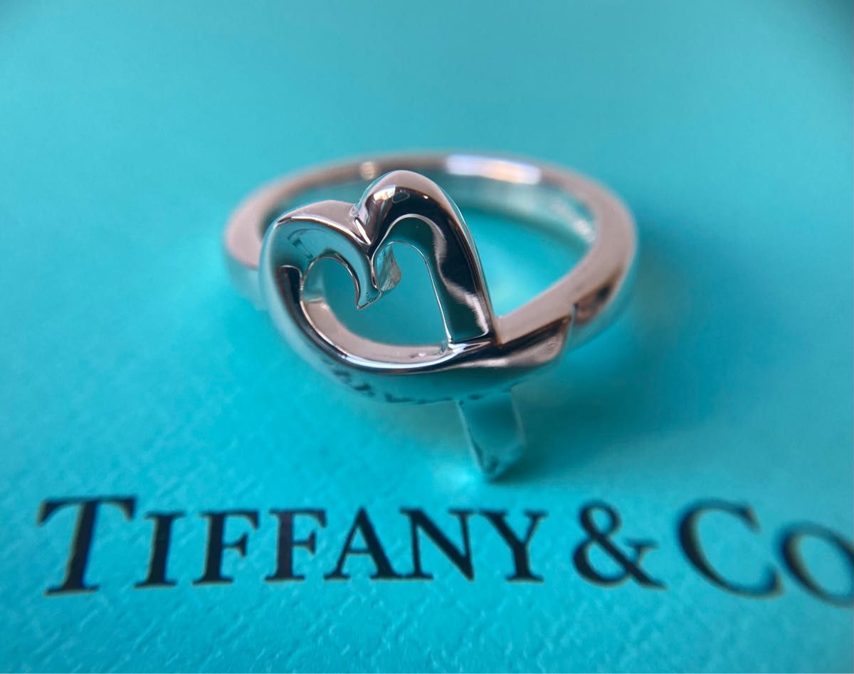 Tiffany＆co.  ティファニー　ラビングハート　約9号　シルバーリング　パロマ・ピカソ　Ag925