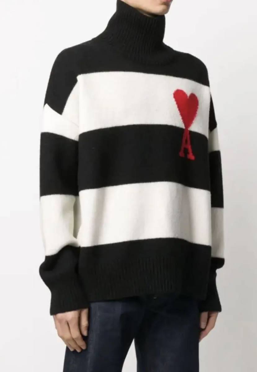 最適な材料 セーター ami paris - 刺繍 アミパリス ニット アミパリス 