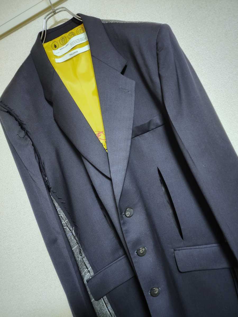 Off-White 2020AW MIXオーバーサイズテーラードジャケット 48 当店一番