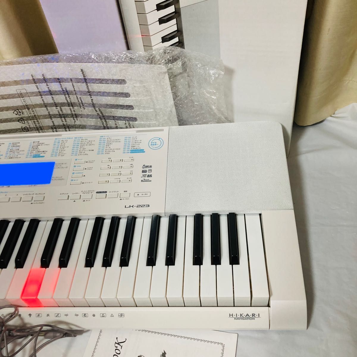 付属品色々 箱付き極美品】CASIO キーボード カシオ光ナビ LK 付属品色々 箱付き極美品】CASIO キーボード カシオ光ナビ LK