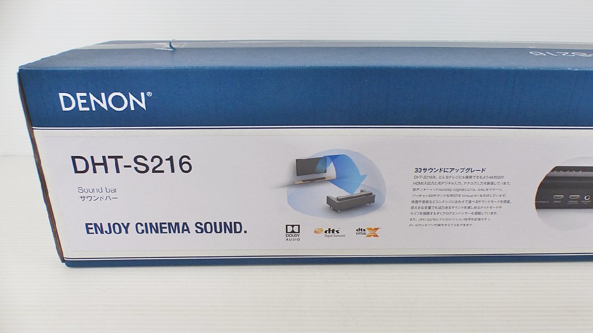 [KA8A-52-040-3] DENON Denon sound bar home theater set DHT-S216 unopened 