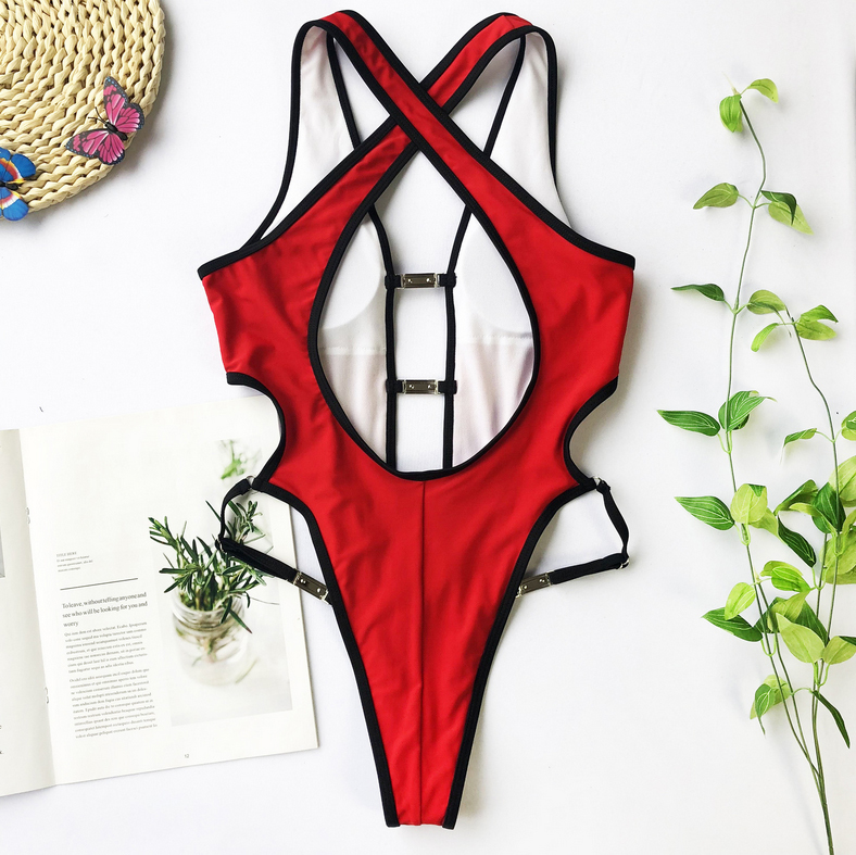 n746RDL [L size ] super sexy special design cosplay RQ Leotard high leg swimsuit .. race queen costume play clothes red 