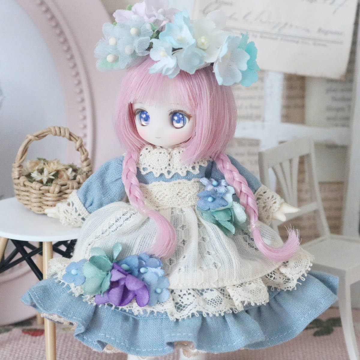 Yahoo!オークション - オビツ11&ピコPサイズ【お花のエプロン Yahoo!オークション - オビツ11&ピコPサイズ【お花のエプロン