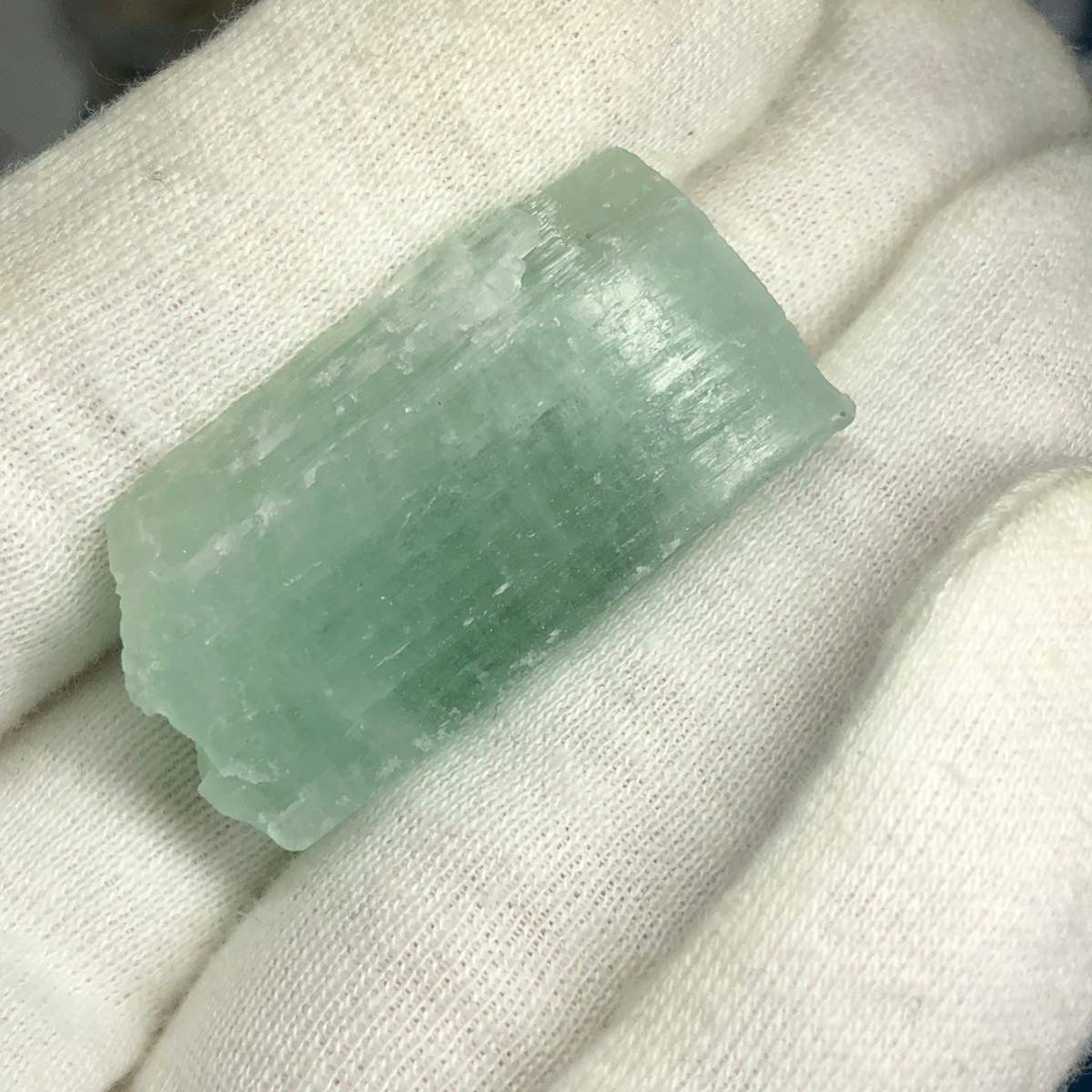 鉱石】 72.55Ct 天然 グリーン クンツァイト 原石 アフガニスタン