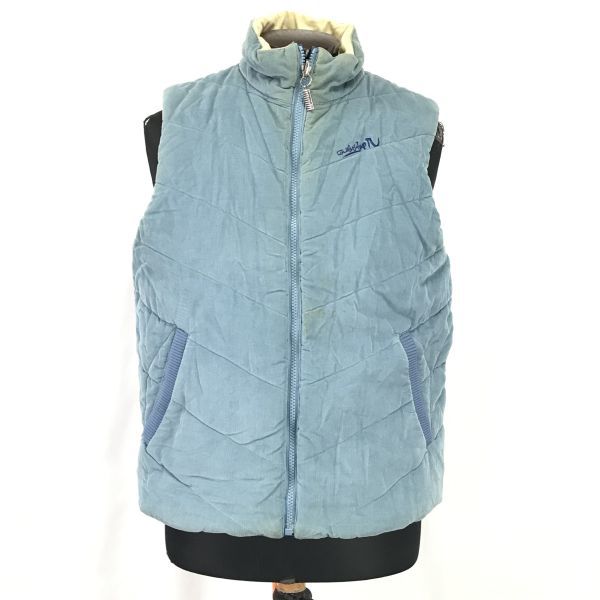 QUIKSILVER★中綿入りベスト/リバーシブル/コーデュロイ【Mens size -M/Blue/青】肩ヨーク/Coats/Jackets/Jumpers◆BH216_画像2