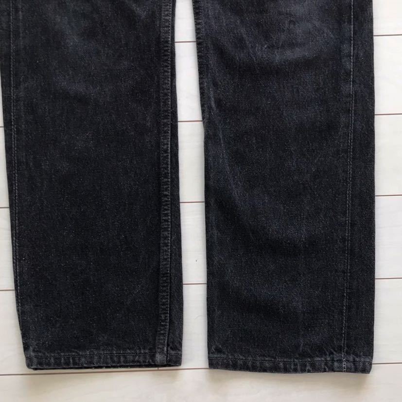 レア ヒゲあり色濃い目 美品 先染めブラック501 USA製 90s レア ヒゲあり色濃い目 美品 先染めブラック501 USA製 90s