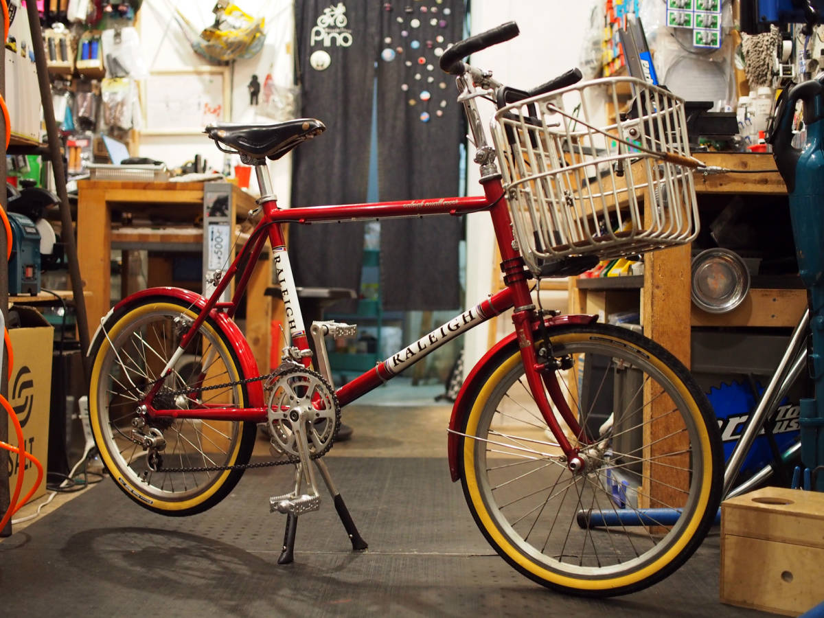 ラレーRALEIGH RSS RSW SPORT マルーンレッド 450mm BROOKSバスケット