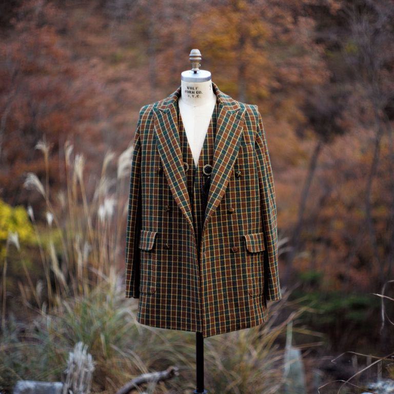 BLACKBIRD / layered double breasted jacket comoli soloist