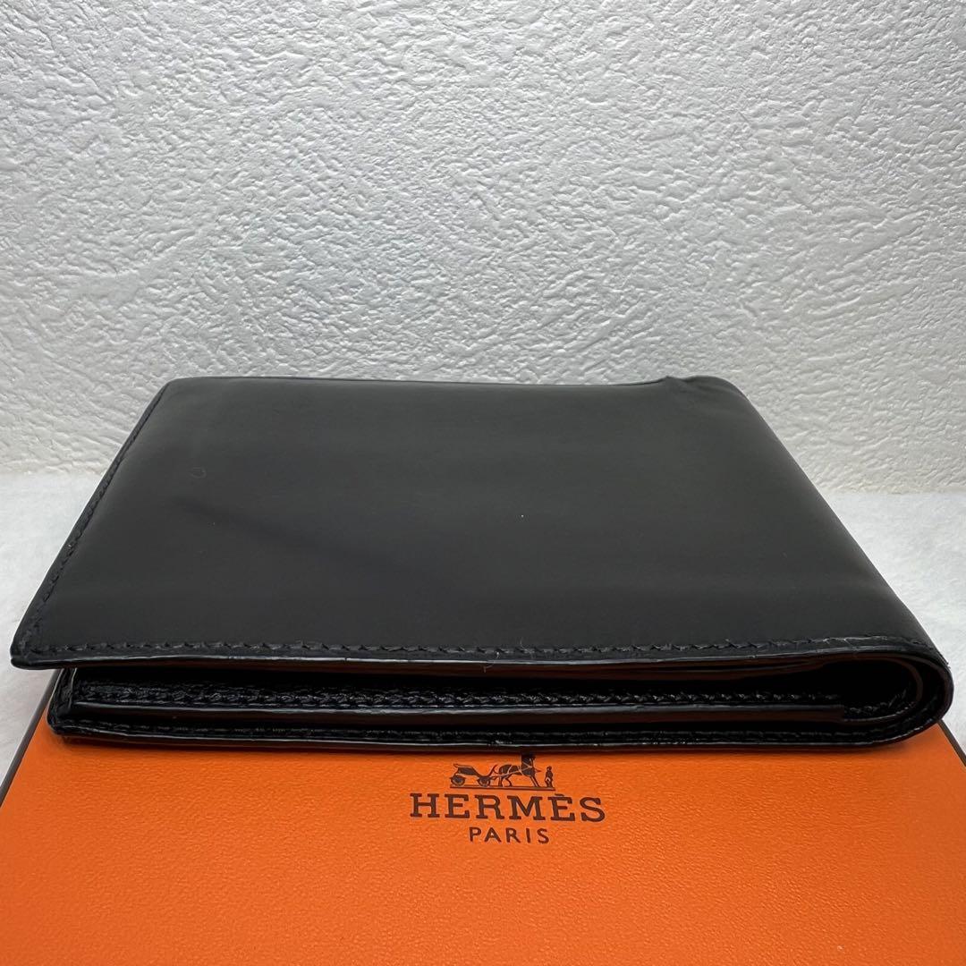 ヤフオク! - HERMES エルメス MC2 タレス 二つ折り財布 L刻印...