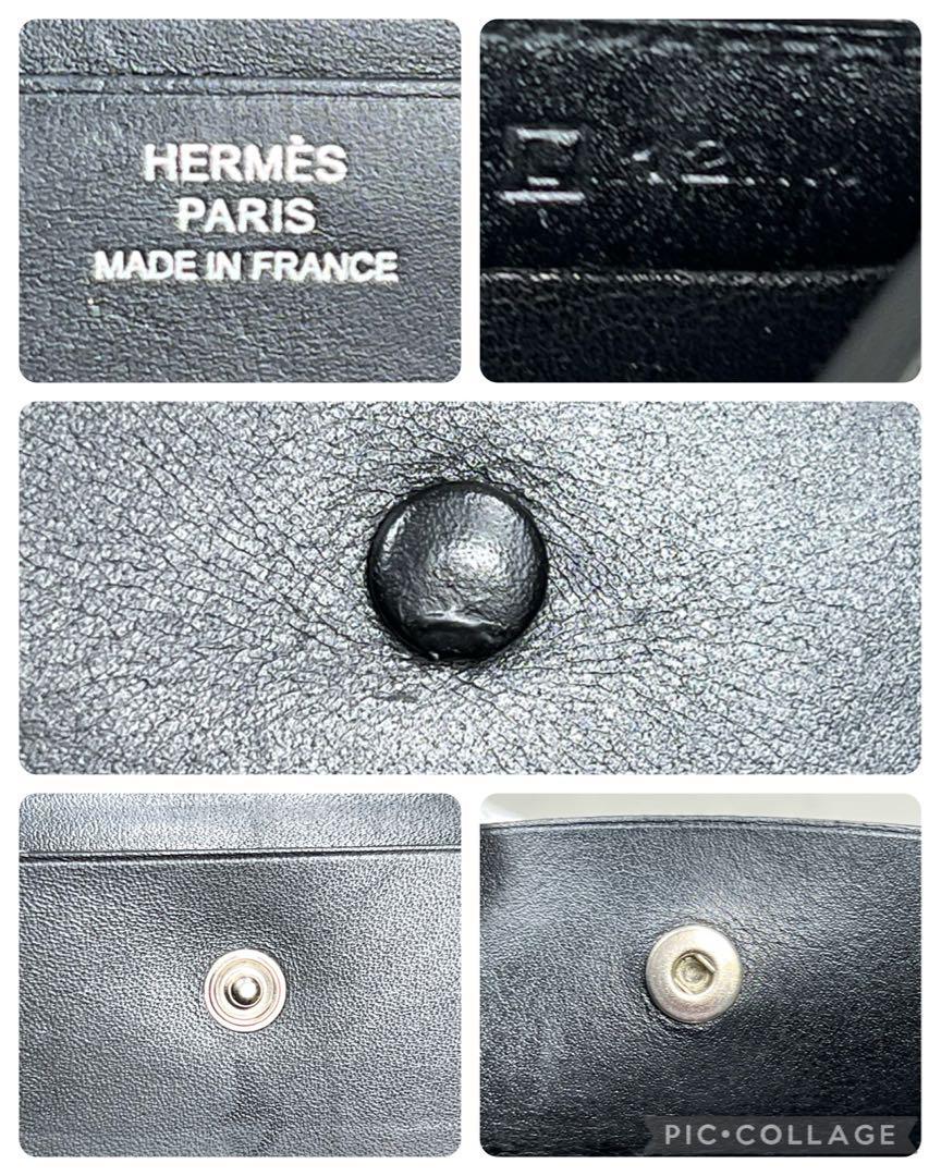 ヤフオク! - HERMES エルメス MC2 タレス 二つ折り財布 L刻印...