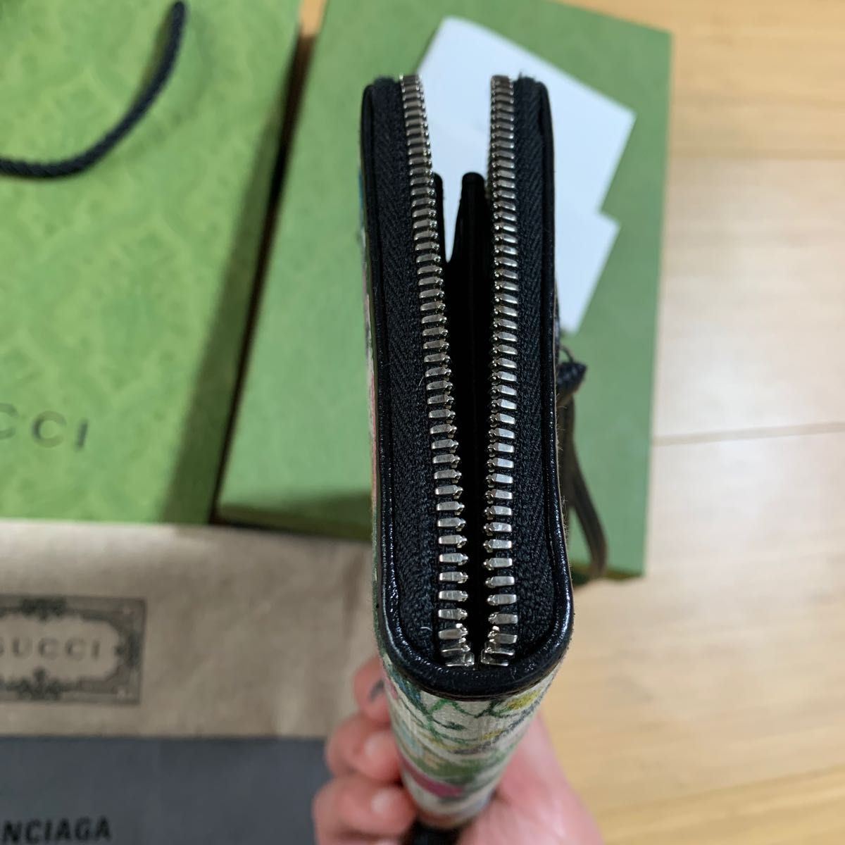 GUCCI バレンシアガ 花柄 長財布 | keramorosso.com