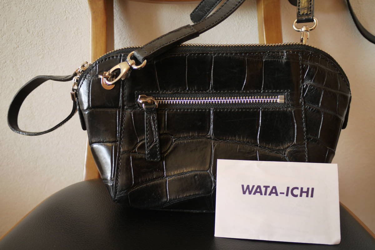 WATA-ICHIwa Taichi black ko2WAY Mini bag black beautiful goods 