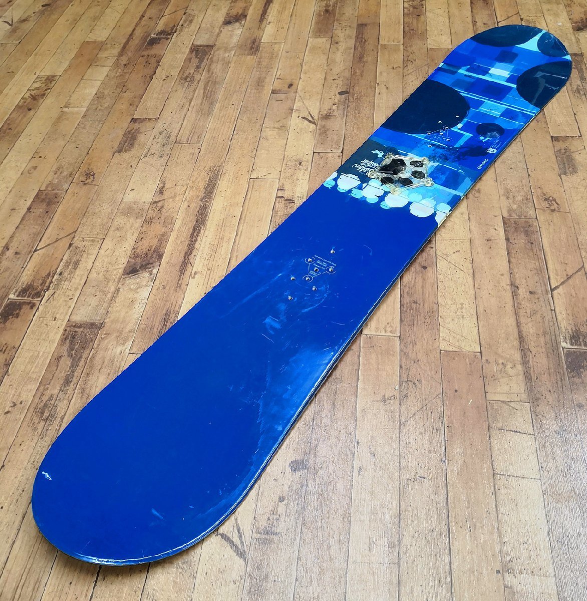 BURTON スノーボード 2002 FEATHER ブルー 150cm ディレクショナル キャンバー 板のみ スノボ バートン フェザー_画像1